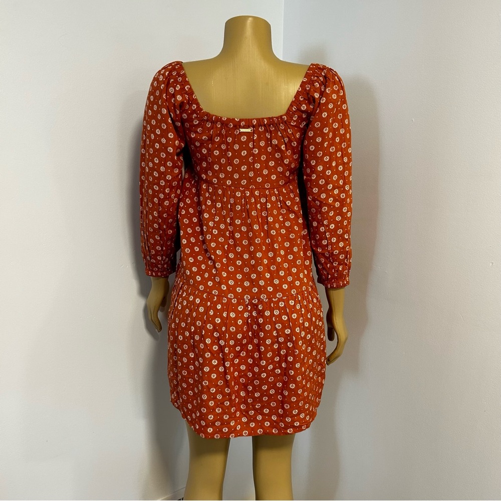 Billabong Orange Floral Mini Dress - Picture 2 of 6